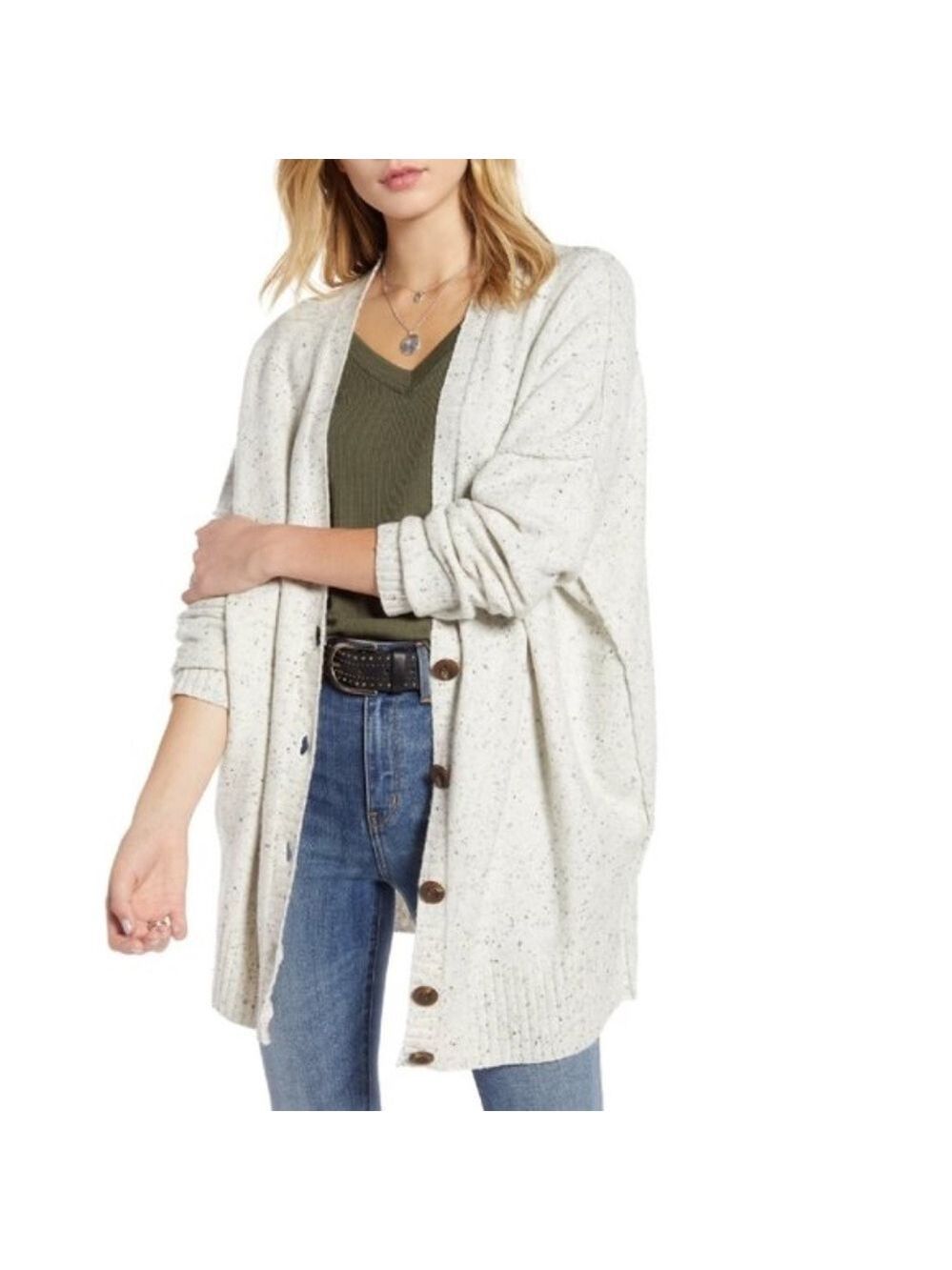 Treasure & Bond Reverse Stitch Cardigan
